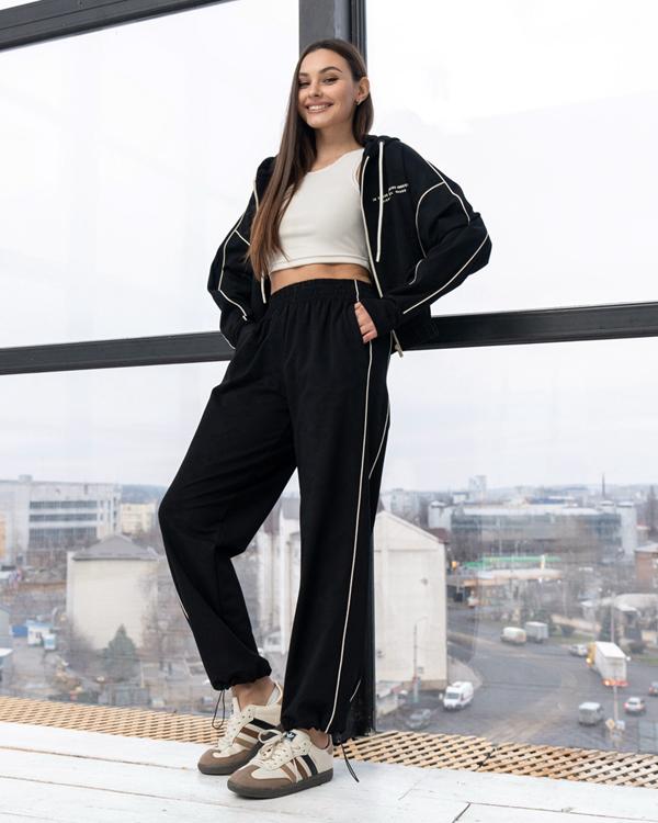 Костюм спорт AZNA (XS-L) Д117 black (деми)