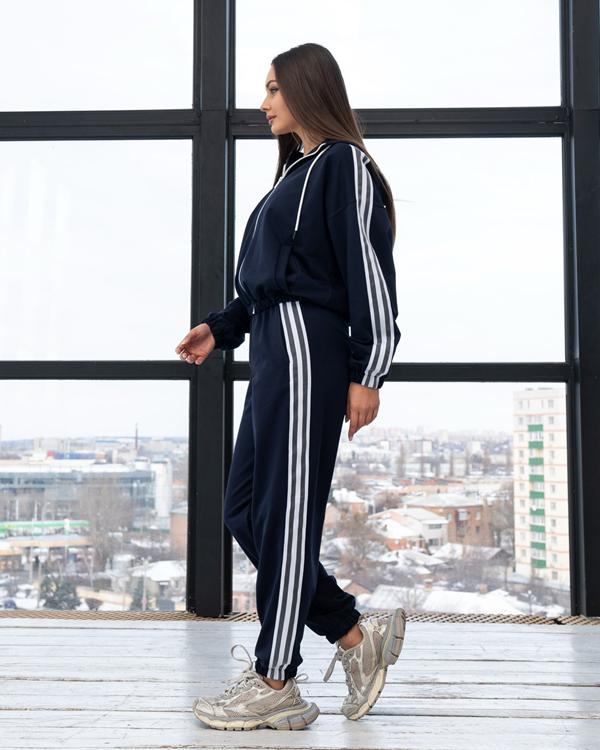 Костюм спорт AZNA (S-XL) Д94 d.grey (деми)