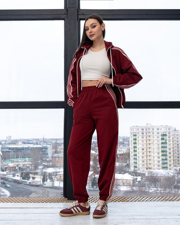 Костюм спорт AZNA (S-XL) Д94 wine (деми)