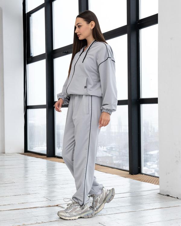 Костюм спорт AZNA (S-XL) Д120 grey (деми)