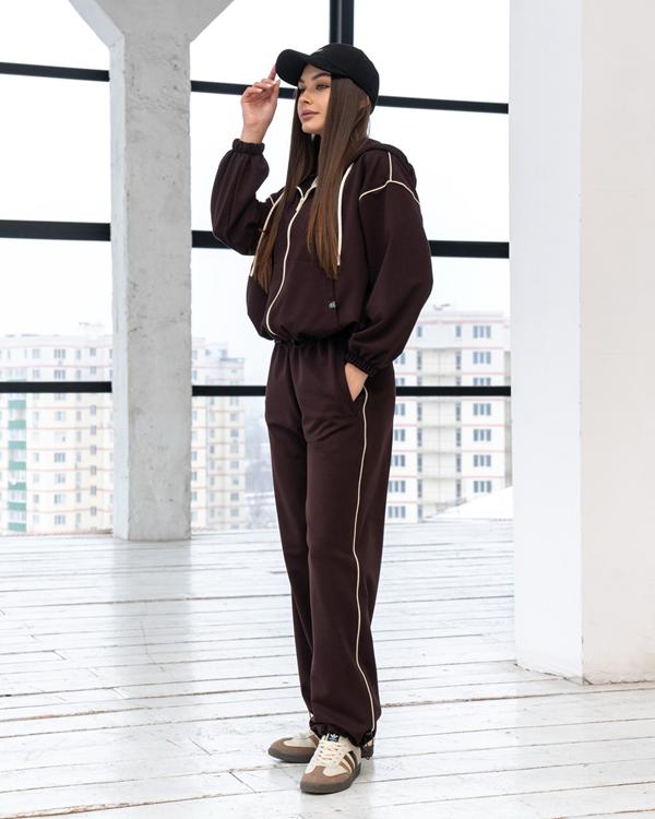 Костюм спорт AZNA (S-XL) Д120 brown (деми)