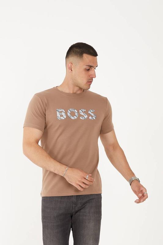 Футболка F.T.H (S-2XL) F134 camel (лето)