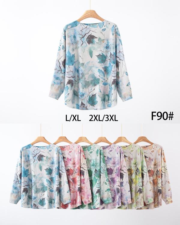 Свитер KissMe (L-3XL) F90 mix (деми)