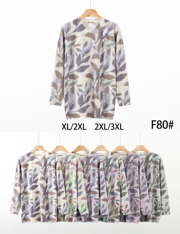 Свитер KissMe (XL-3XL) F80 mix (деми)
