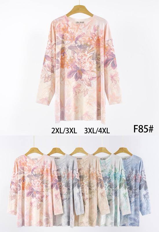 Свитер KissMe (2XL-4XL) F85 mix (деми)