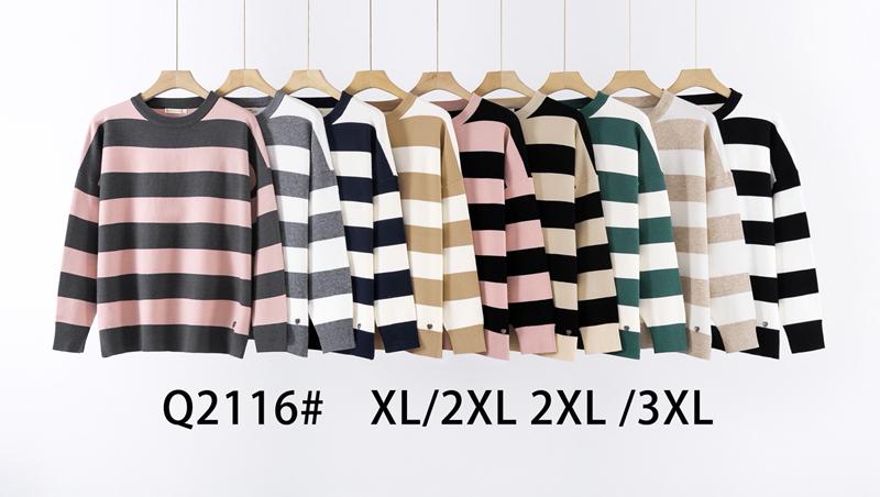 Свитер KissMe (XL-3XL) Q2116 mix (деми)