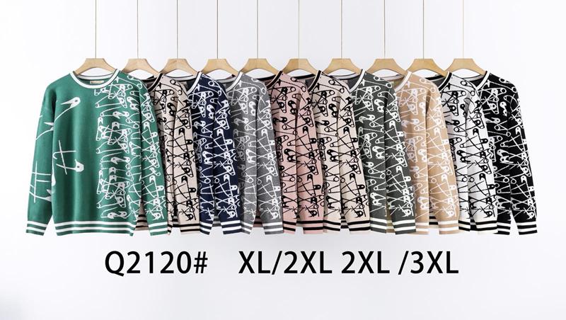 Свитер KissMe (XL-3XL) Q2120 mix (деми)
