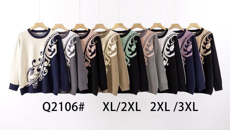 Свитер KissMe (XL-3XL) Q2106 mix (деми)