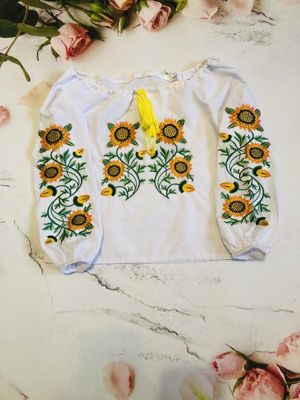 Вышиванка Moda school (104-122) M62 white (деми)