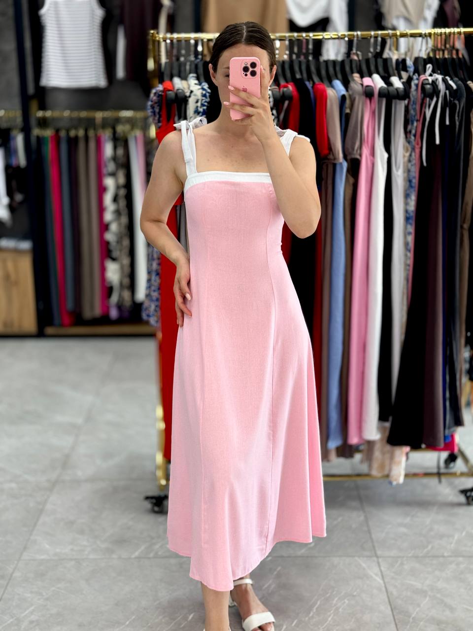 Сарафан Arina (42-48) 1632 pink (лето)