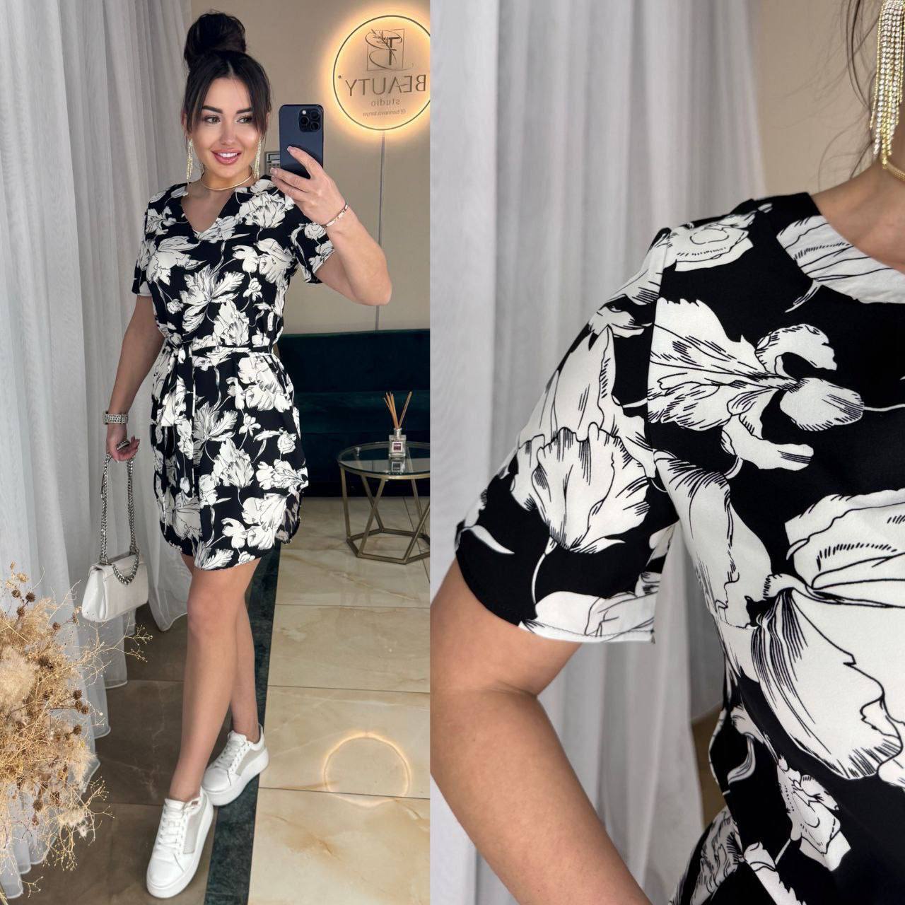 Платье Arina (42-48) 2417 black (лето)