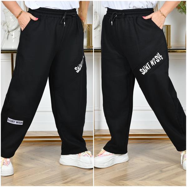 Штаны спорт Direa (L-4XL) 6020 black (зима)
