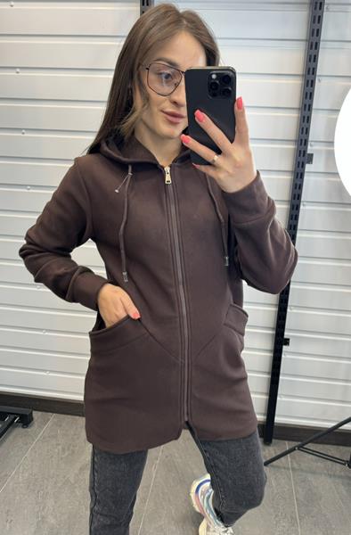 Кардиган JJF (M-3XL) 27010 brown (деми)