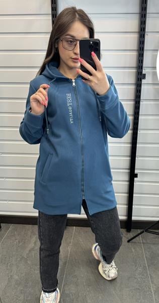 Кардиган JJF (M-3XL) 27011 blue (деми)