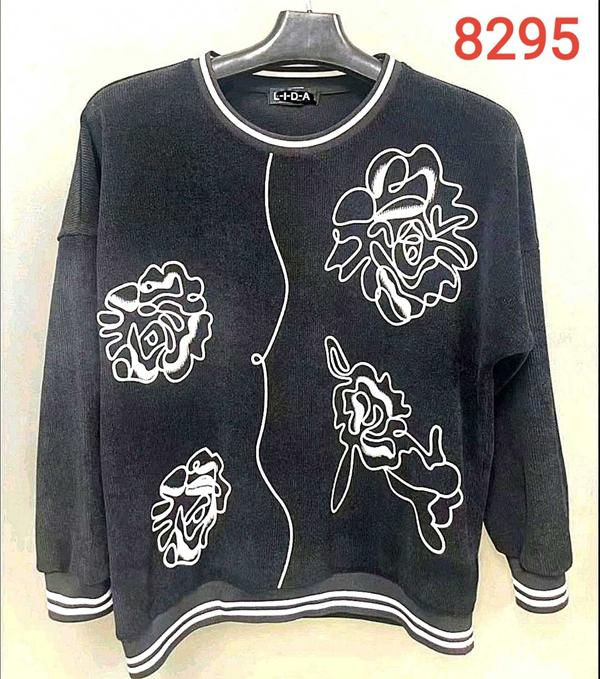 Свитер LIDA (52-62) 8295 black (деми)