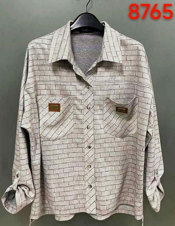 Рубашка LIDA (52-62) 8765 beige (деми)