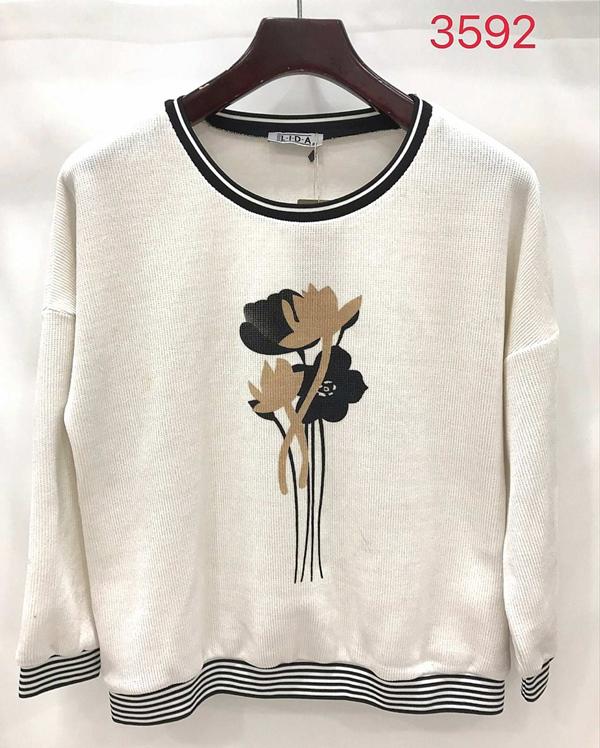 Свитер LIDA (52-62) 3592 white (деми)