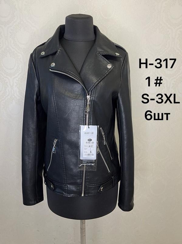 Куртка LiOpt (S-3XL) H317-1 black (деми)
