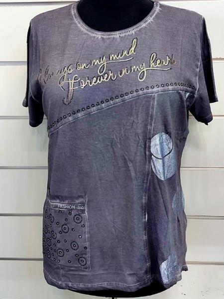 Футболка Julia (46-50) JL105 navy (лето)
