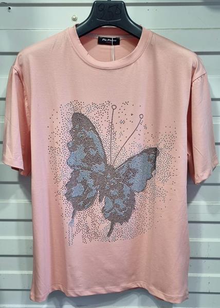 Футболка Julia (one size) JL116 pink (лето)