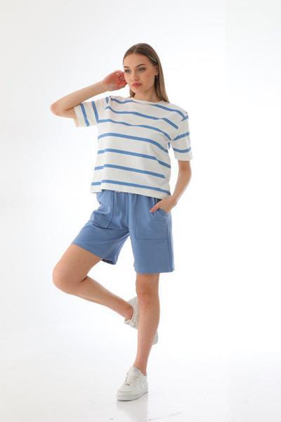 Костюм Julia (S-XL) JL71 l.blue (лето)