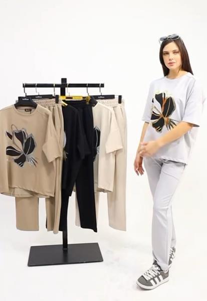 Костюм Julia (S-XL) JL80 black (лето)