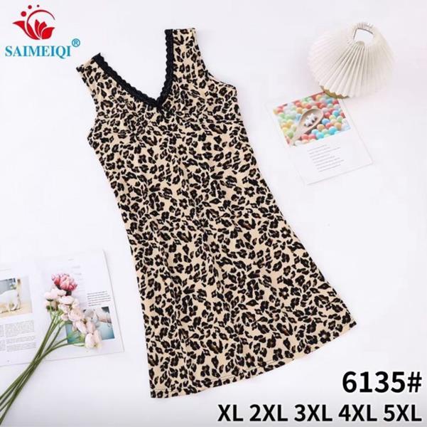 Ночнушка Saimeiqi (XL-5XL) 6135 beige (лето)