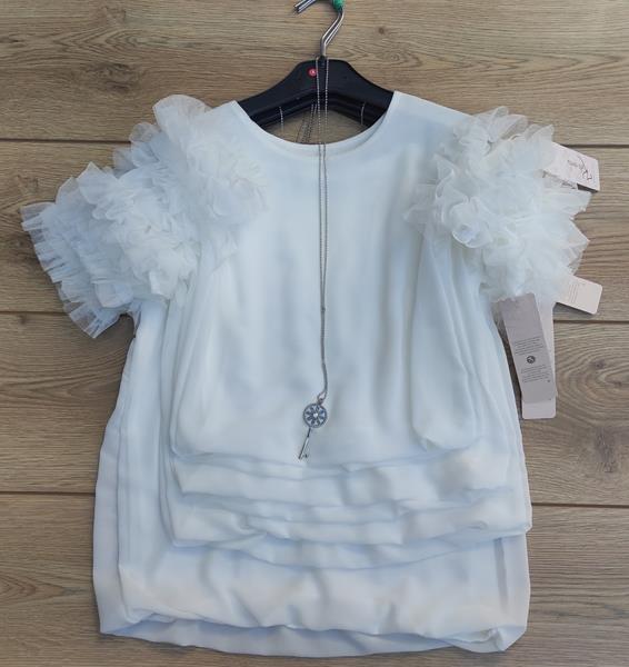 Блузка Emir kids (6-14) 50 white (лето)