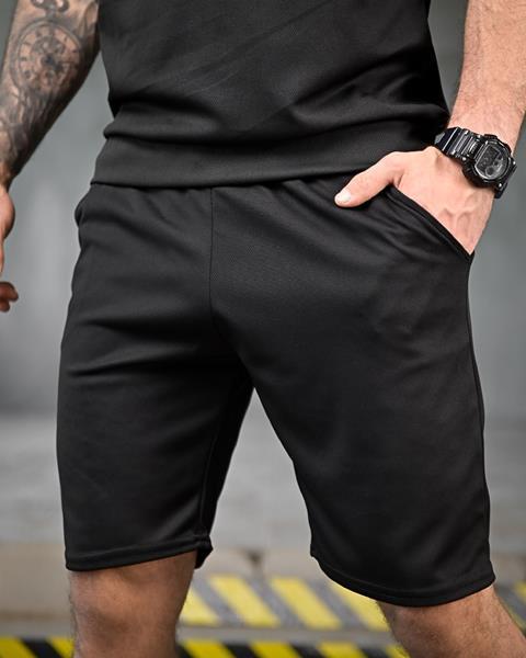 Шорты Madoka (M-3XL) 1123 black (лето)