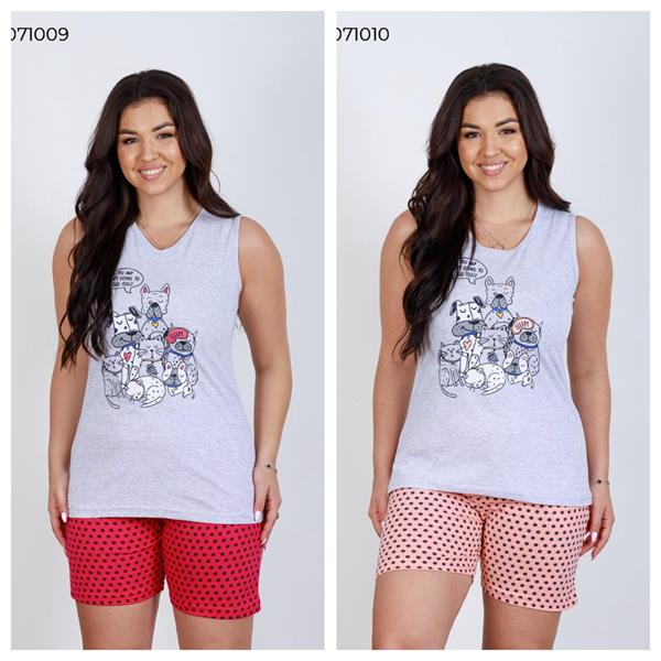 Пижама Dra Gon (S-XL) 071010 peach (лето)