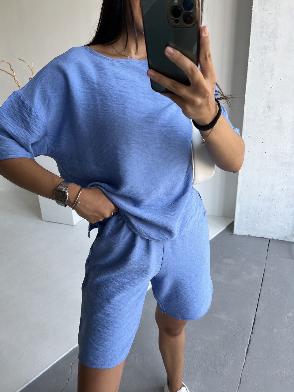 Костюм Modnulya (42-52) 002 l.blue (лето)