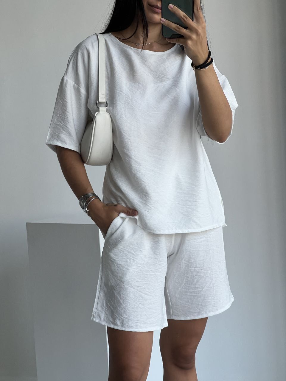 Костюм Modnulya (42-52) 002 white (лето)