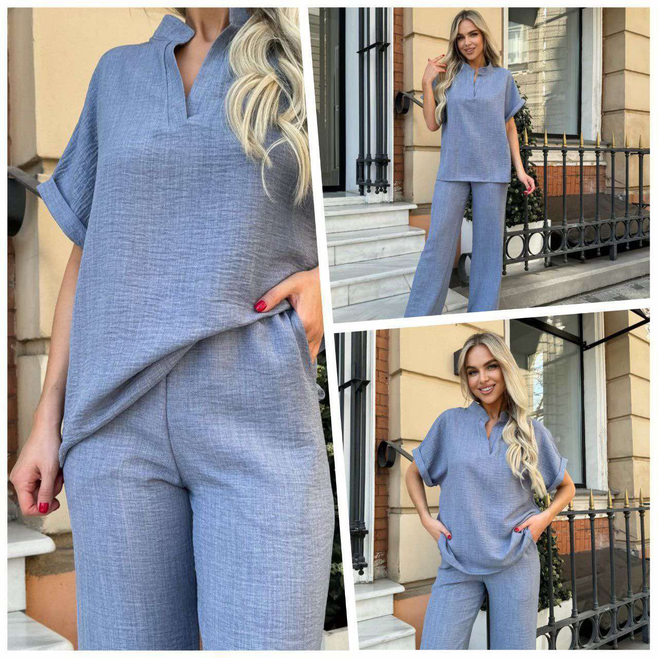 Костюм Modnulya (42-48) 034 l.blue (лето)