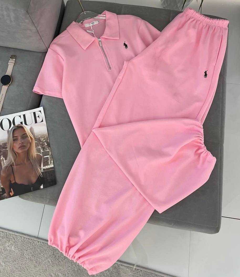 Костюм спорт Modnulya (42-48) 0582 pink (лето)