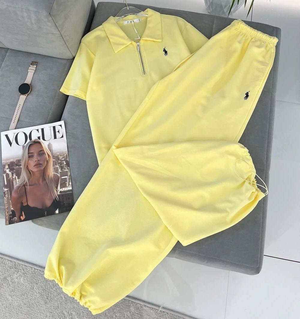 Костюм спорт Modnulya (42-48) 0582 yellow (лето)