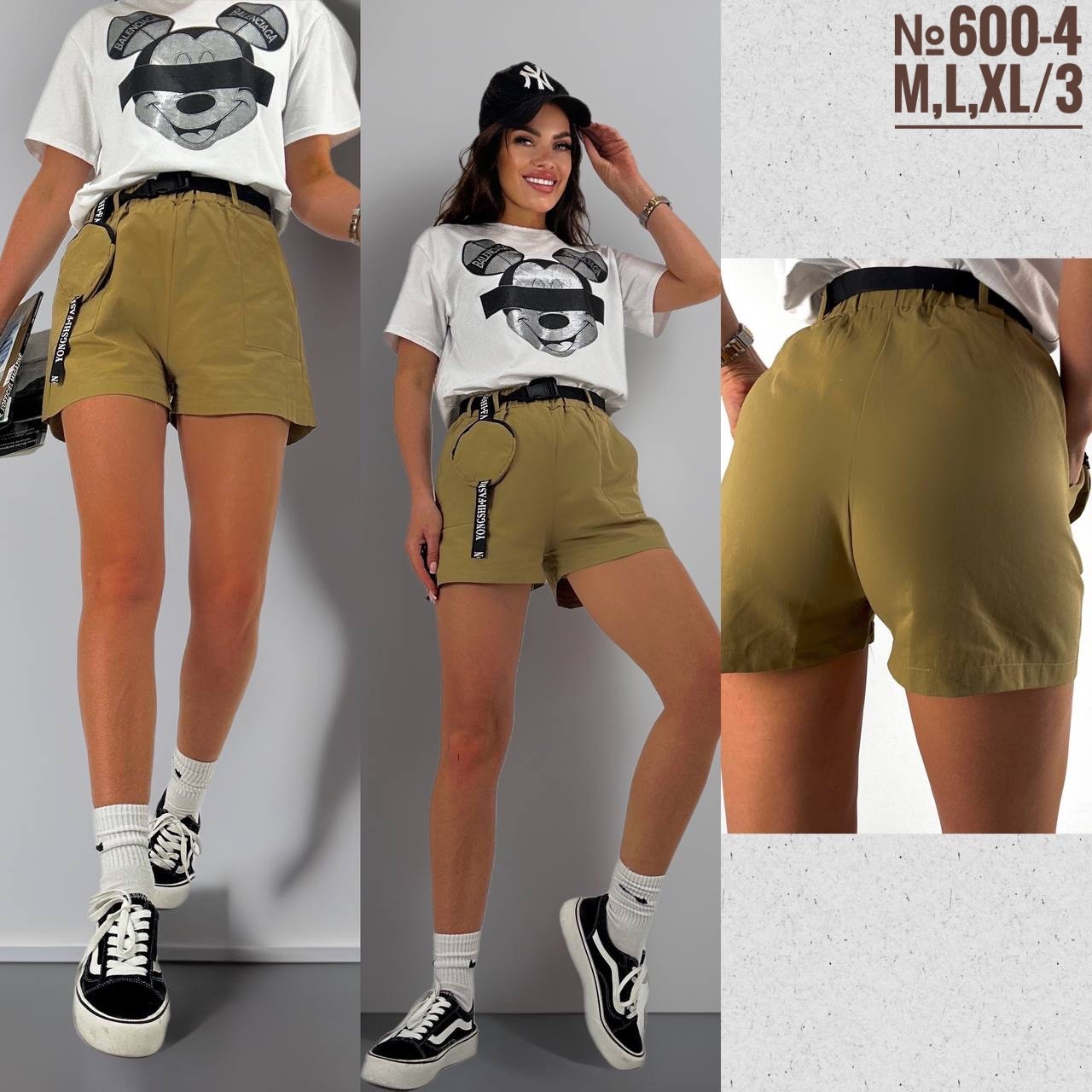 Шорты Modnulya (44-48) 600-4 olive (лето)