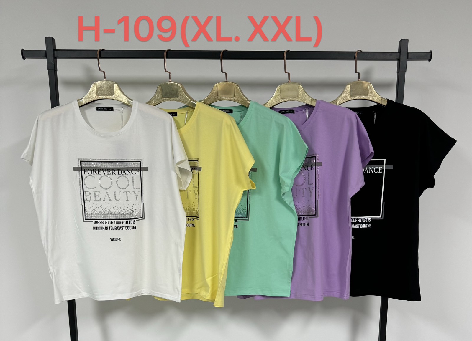Футболка Modnulya (XL-2XL) H109 mix (лето)