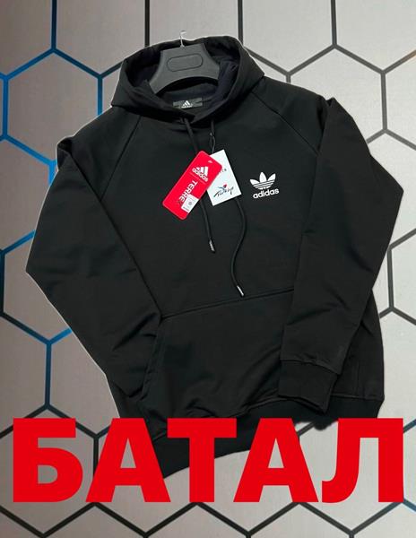Худи Alex Clothes (2XL-6XL) 4686 black (деми)