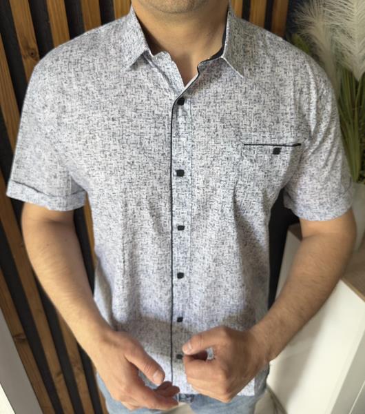 Рубашка Nik (6XL-9XL) 56416 grey (лето)