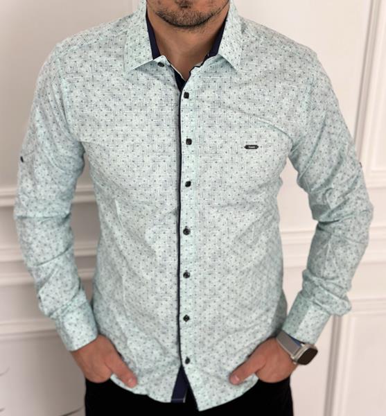 Рубашка Nik (M-3XL) 56427 l.blue (деми)