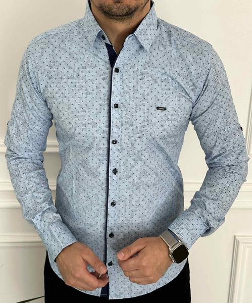 Рубашка Nik (M-3XL) 56432 l.blue (деми)