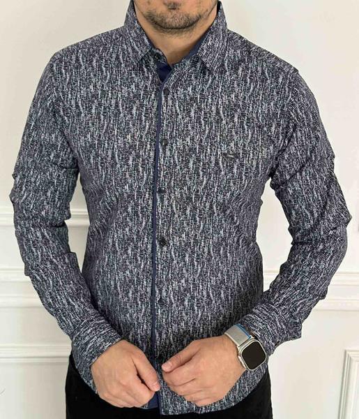 Рубашка Nik (M-3XL) 56433 navy (деми)