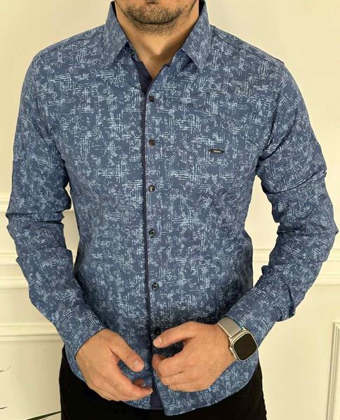 Рубашка Nik (M-3XL) 56434 blue (деми)