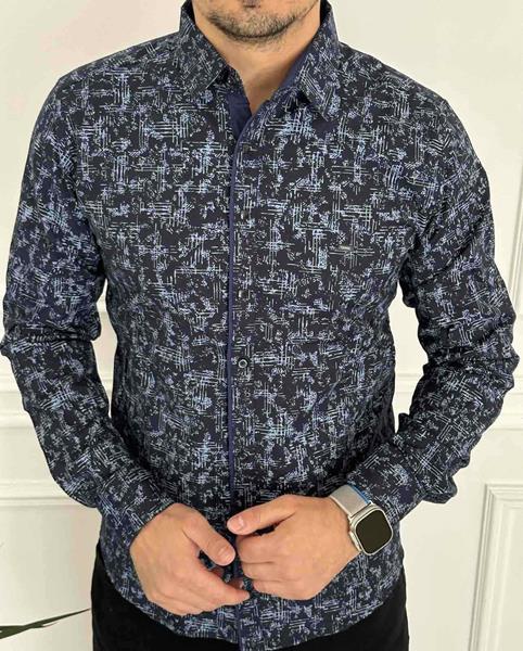 Рубашка Nik (M-3XL) 56435 navy (деми)