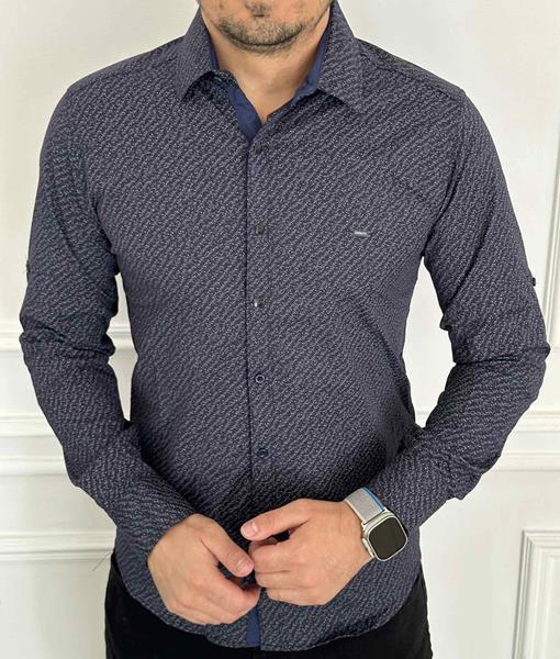 Рубашка Nik (M-3XL) 56437 navy (деми)