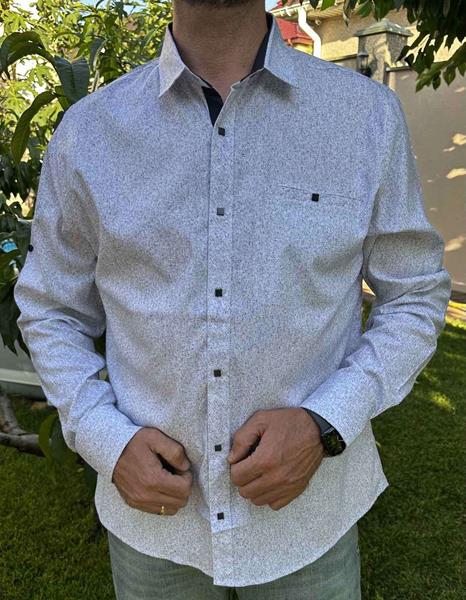 Рубашка Nik (3XL-6XL) 56440 white (деми)