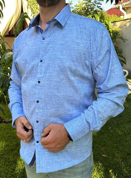 Рубашка Nik (3XL-6XL) 56441 l.blue (деми)