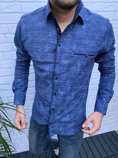 Рубашка Nik (M-3XL) 56462 blue (деми)