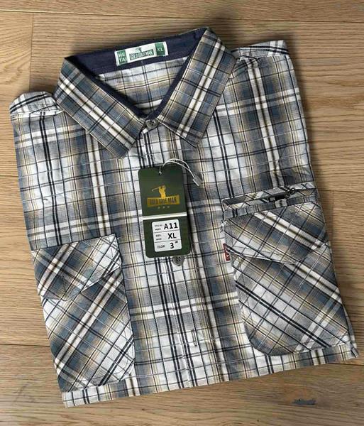 Рубашка Nik (XL-5XL) A11 grey (деми)