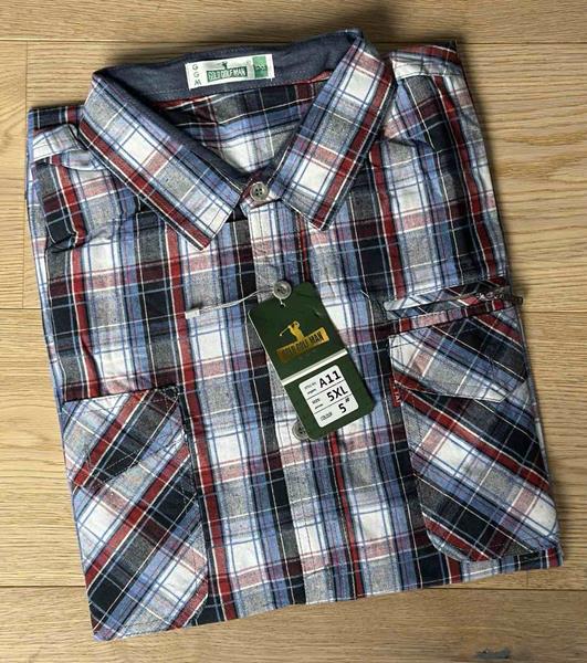 Рубашка Nik (XL-5XL) A11 l.blue-navy (деми)